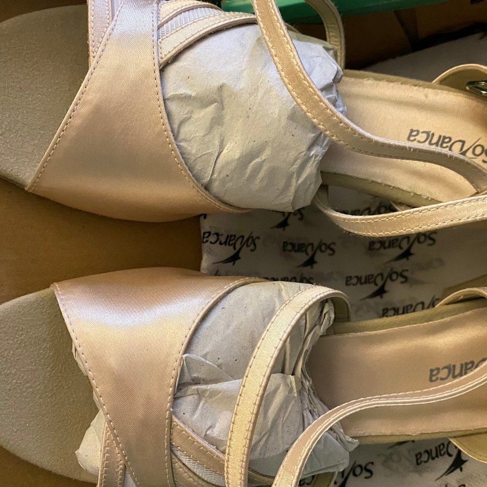 Champagne Ballroom Dance Heels 2.5 Inches